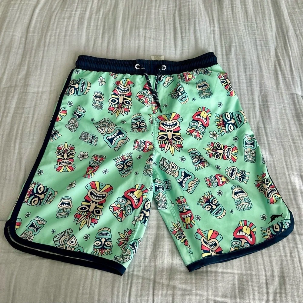 LIKE NEW Tommy Bahama and Cat & Jack Kids' Swim Shorts Sz XL (set of 4)